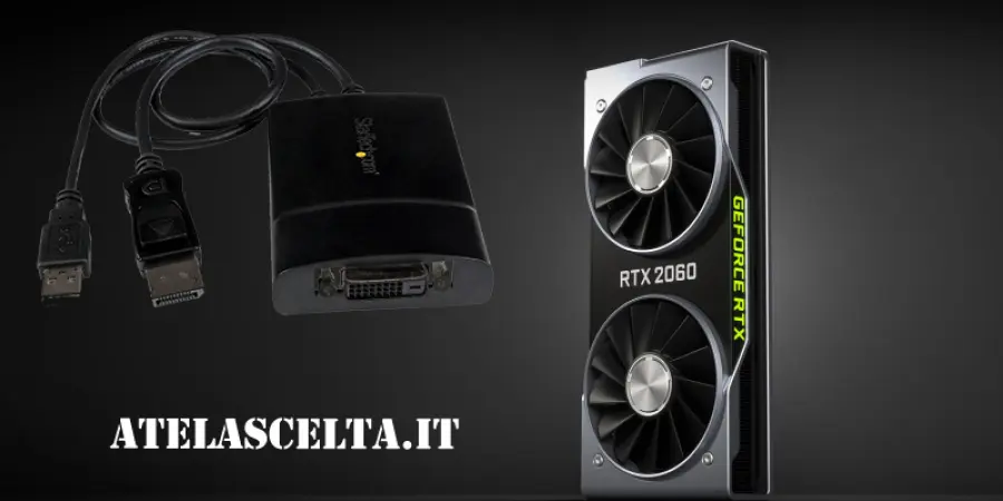 Adattatore DisplayPort DVi dual link per le schede Nvidia RTX