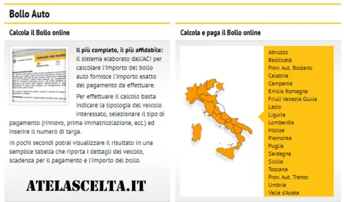 Aci bollonet come pagare il bollo online