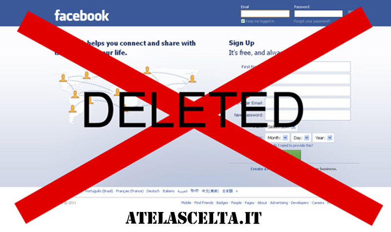 Perchè cancellarsi da Facebook ?