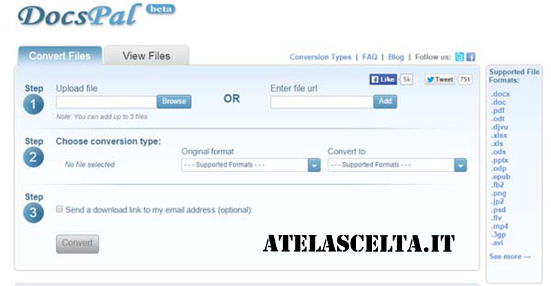Convertitore online MP3, DOC, PDF e molto altro